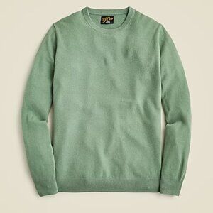 J Crew 100% Cashmere Crewneck Sweater in Fresh Garland (Green)